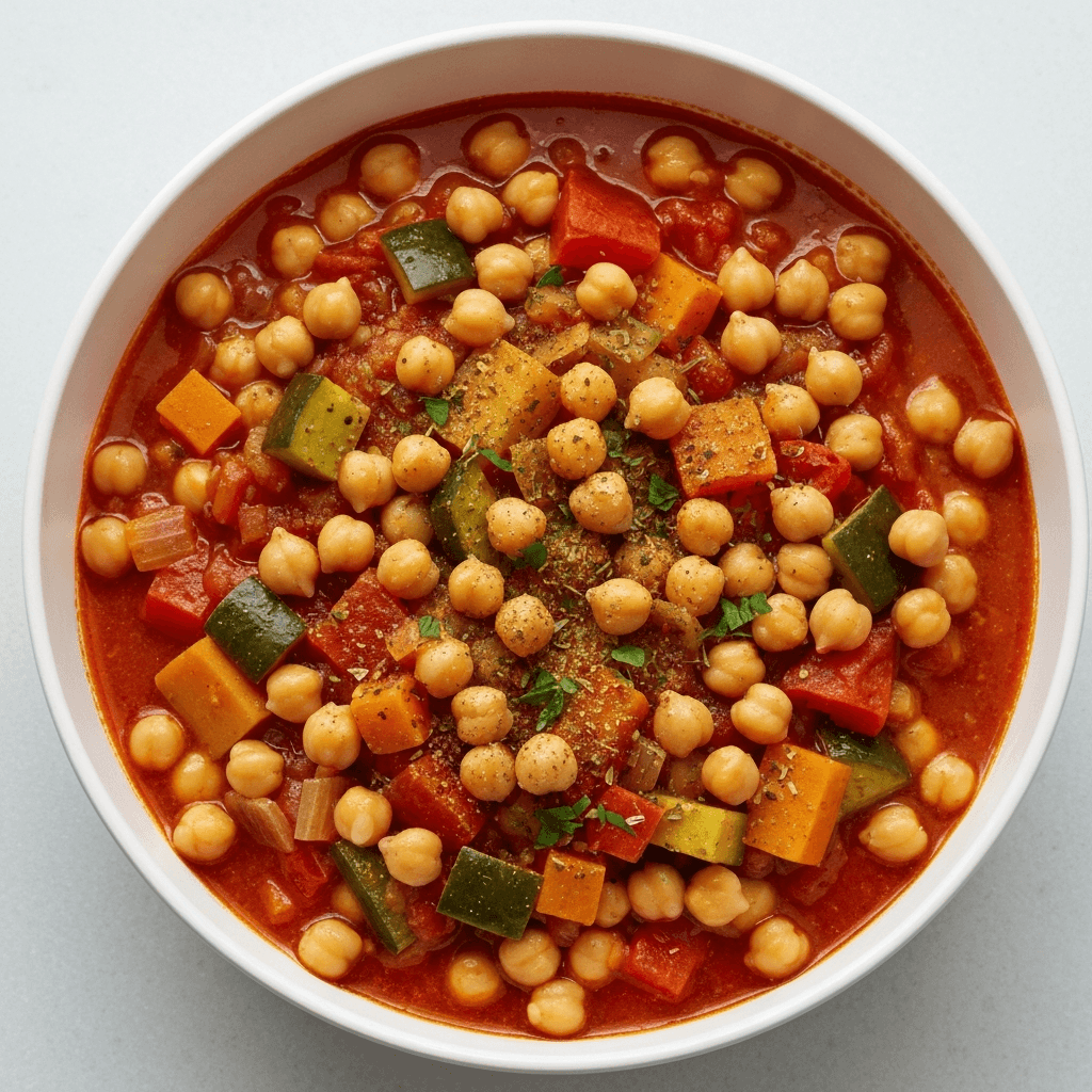 Hearty Italian Vegetable and Chickpea Stew