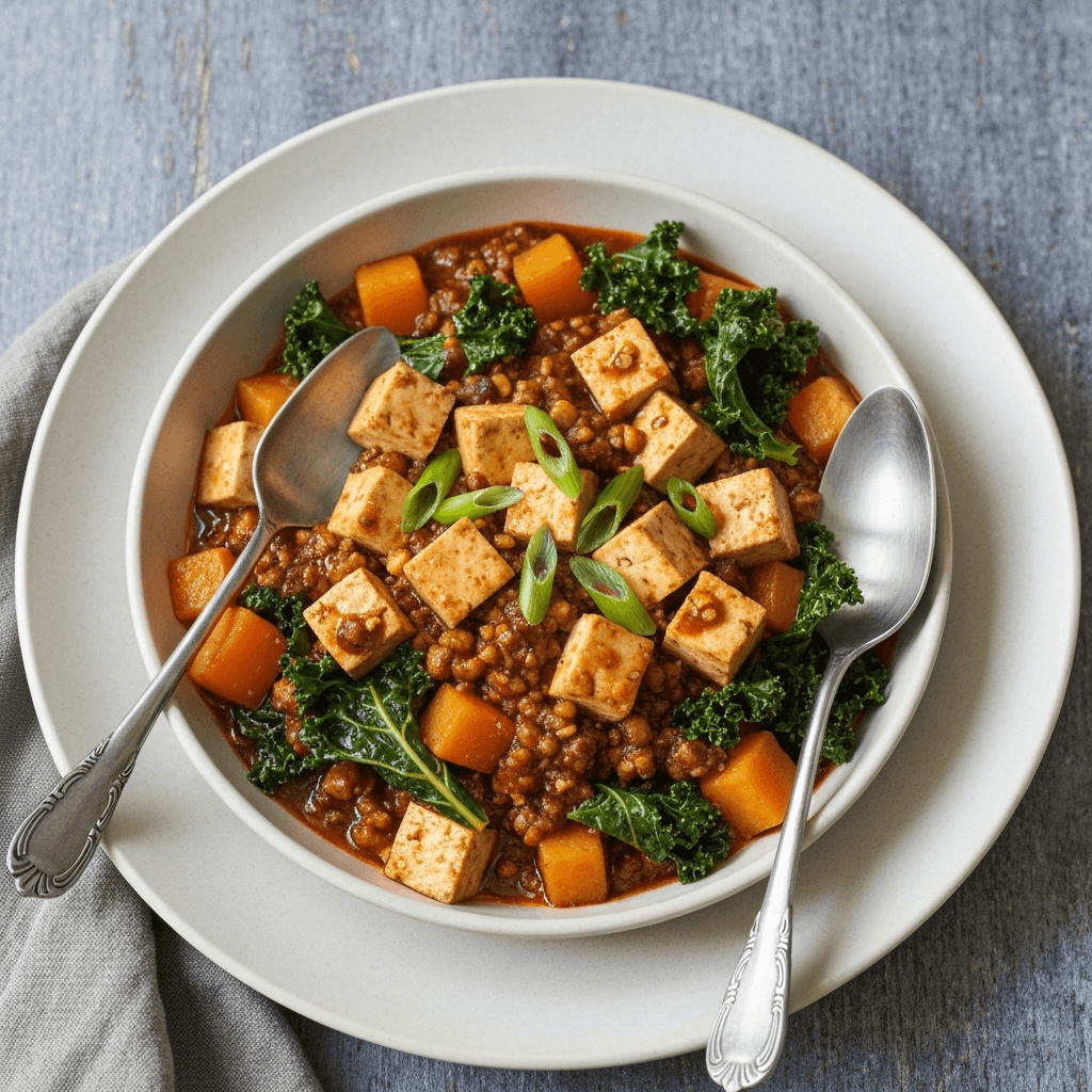Mapo Tofu with Winter Vegetables