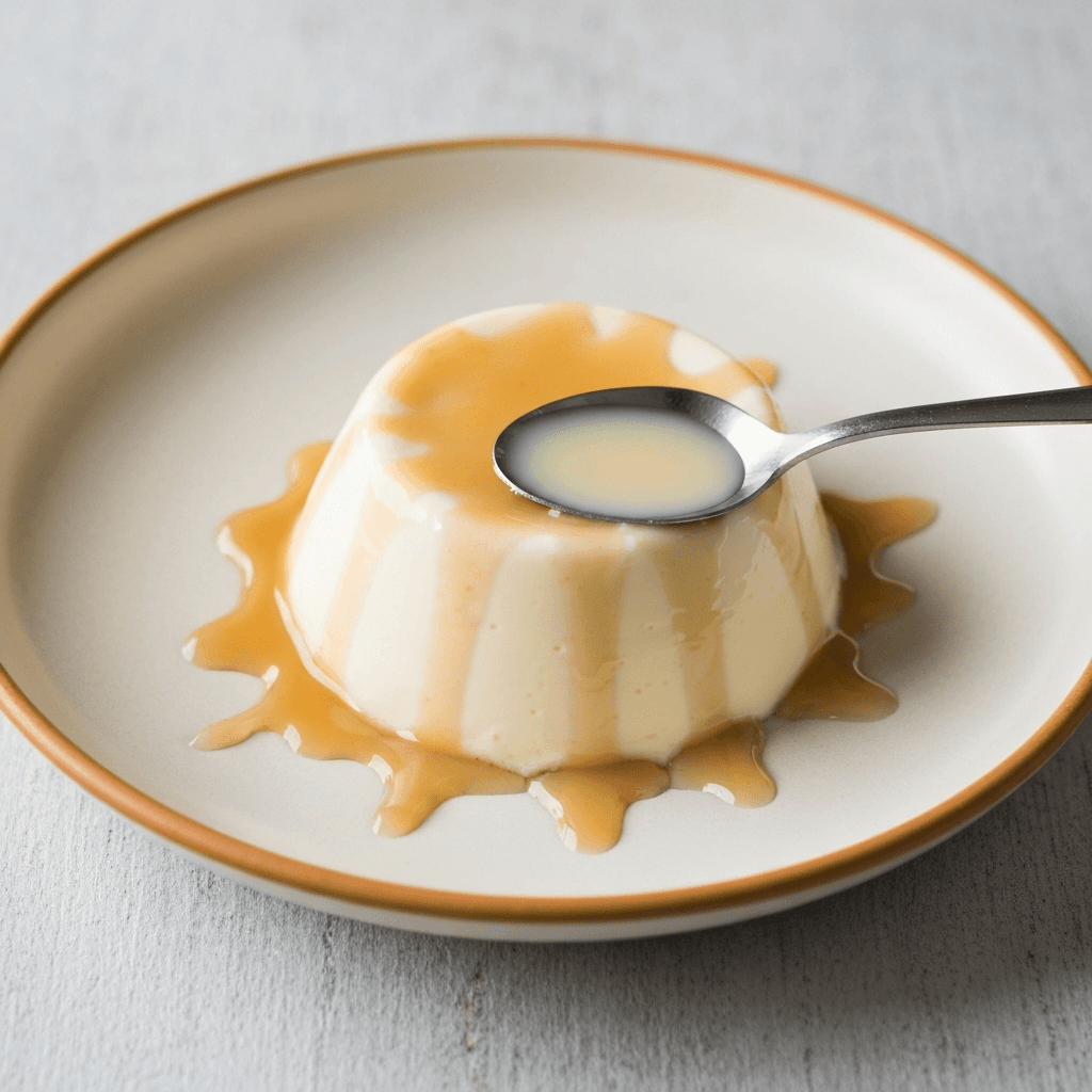 Vietnamese Coffee Panna Cotta with Condensed Milk Drizzle
