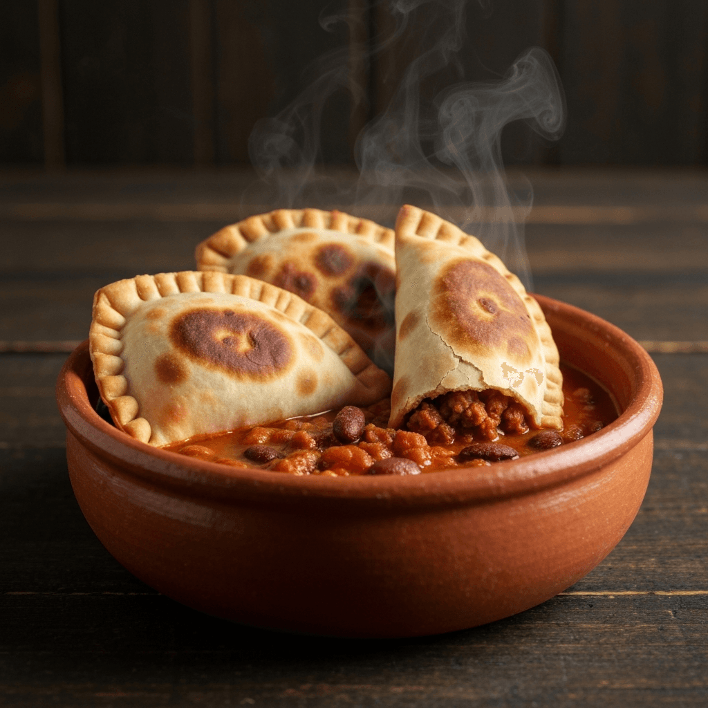 Spicy Beef and Bean Empanada Chili