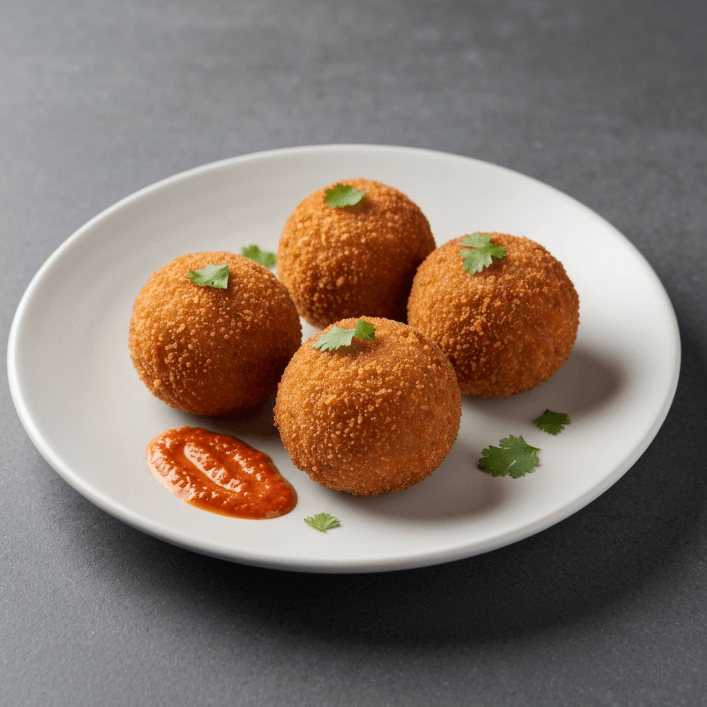 Mie Goreng Arancini with Sambal Aioli