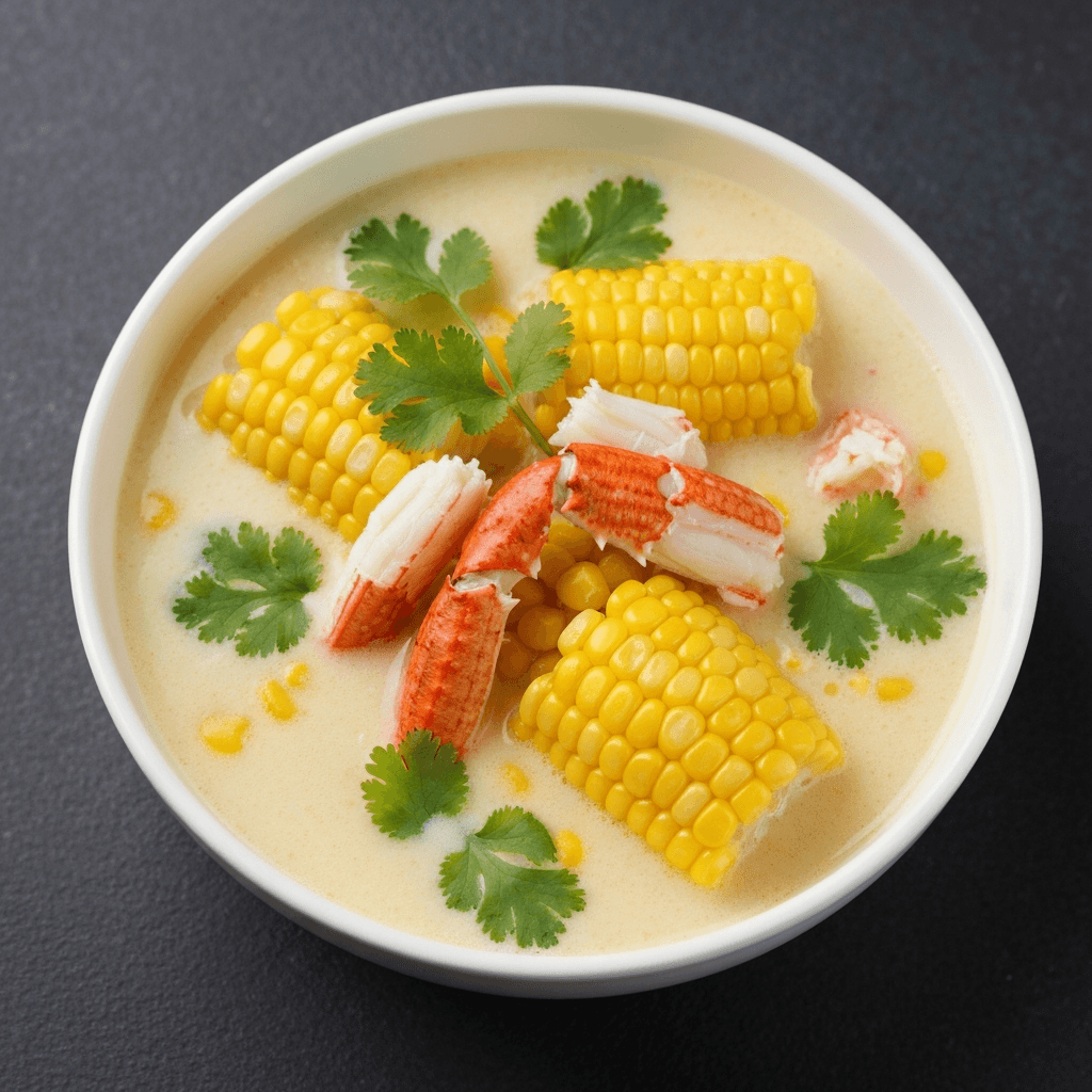 Vietnamese Sweet Corn Soup with Crab and Cilantro