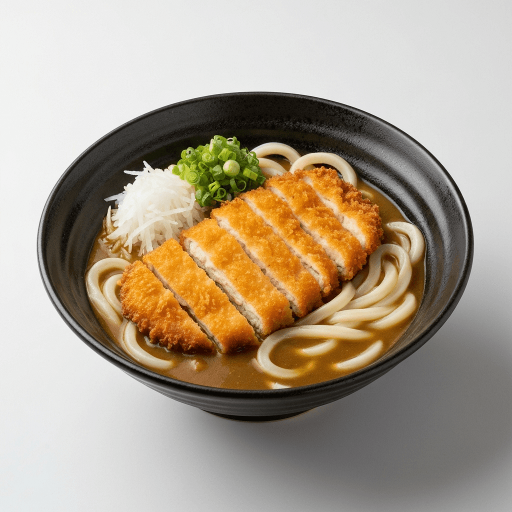 Japanese Curry Udon with Chicken Katsu