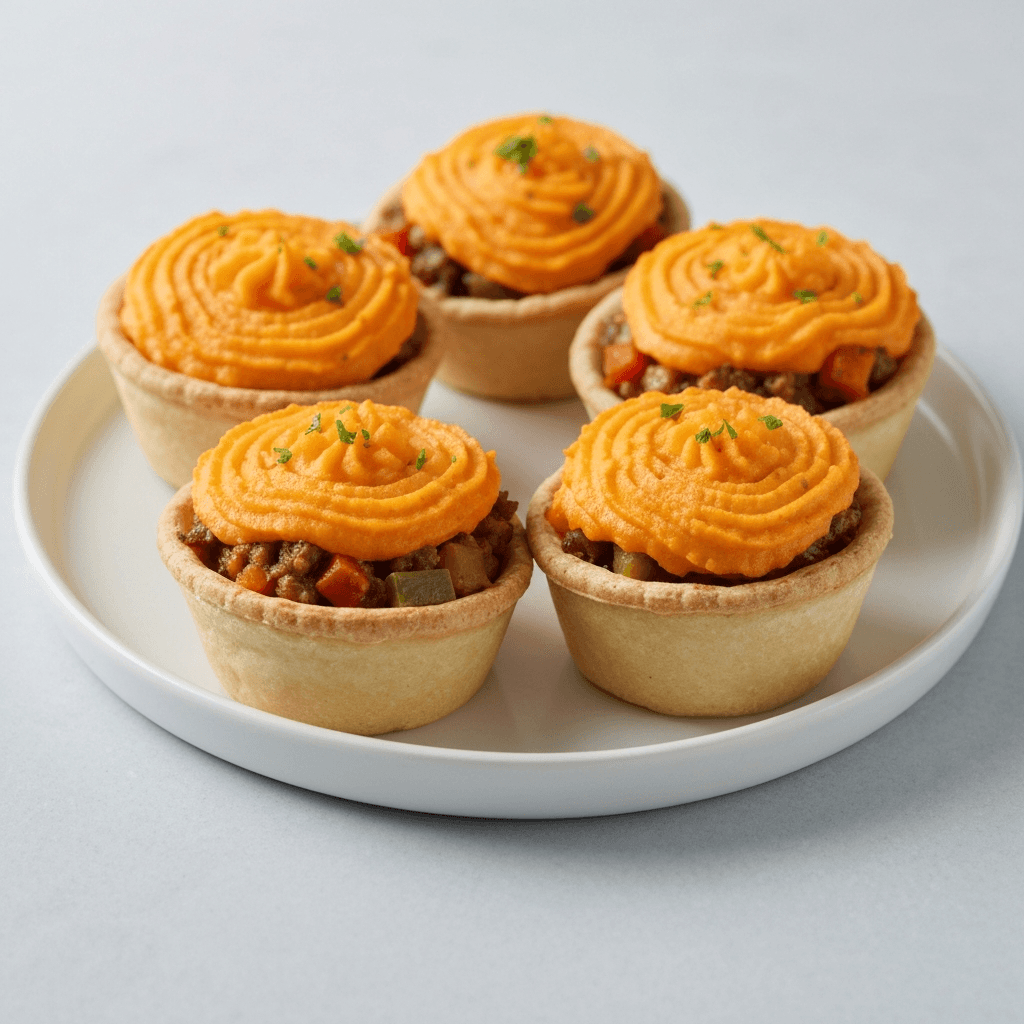 Mini Shepherd's Pies with Sweet Potato Topping