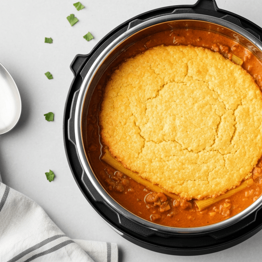 Instant Pot Tamale Pie with Cornbread Topping