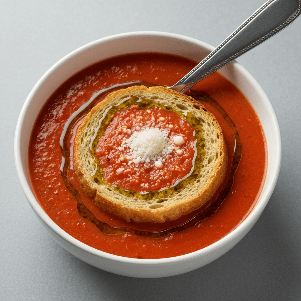 Pappa al Pomodoro with Basil Oil