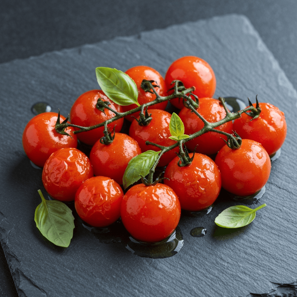 Roasted Cherry Tomatoes with Garlic and Herbs