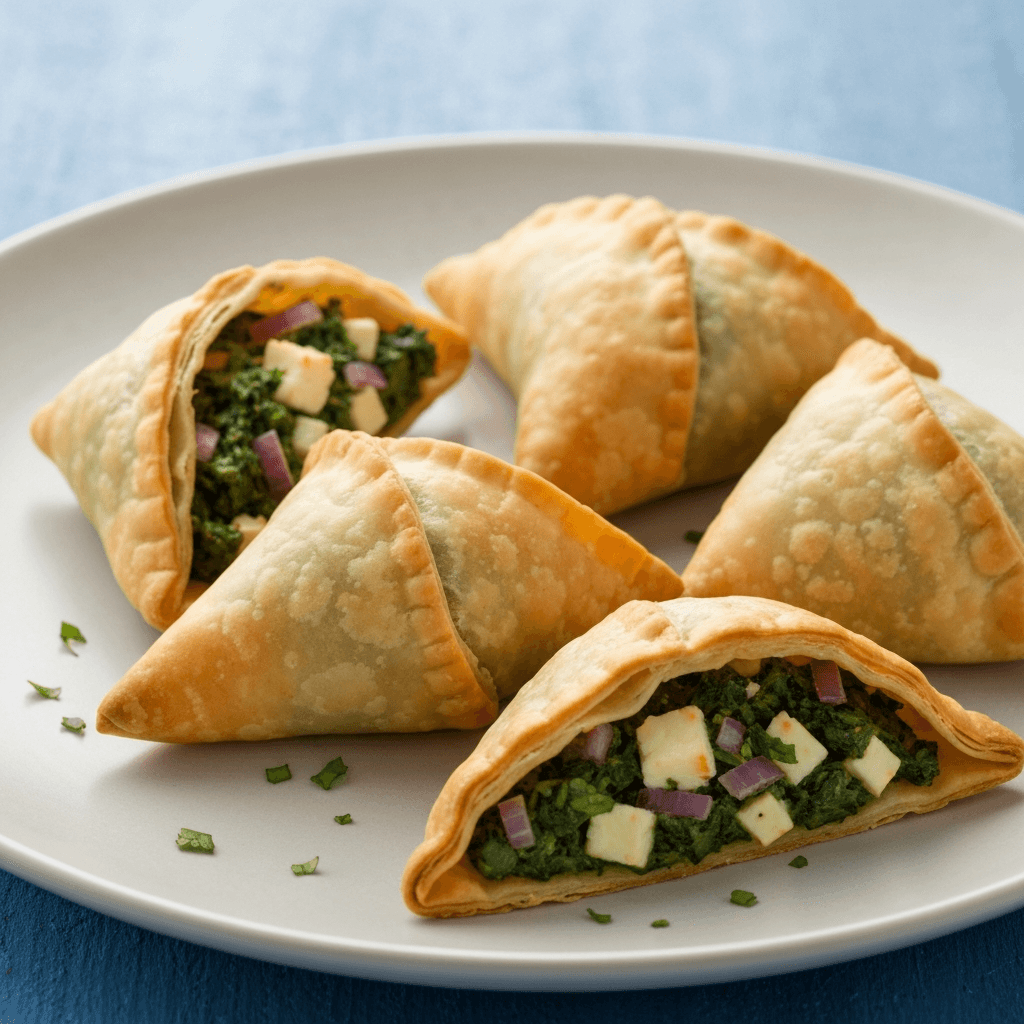 Spinach and Feta Samosas
