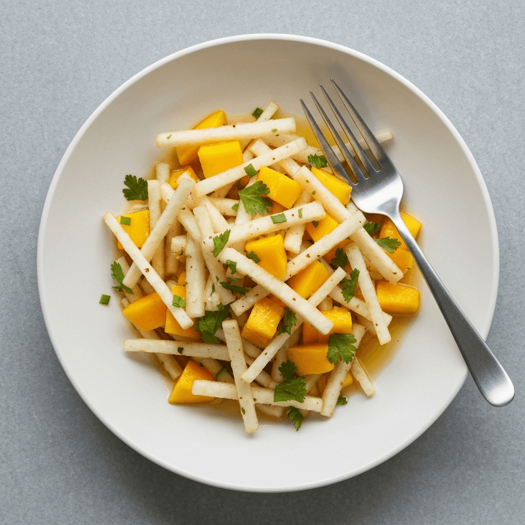 Spicy Mango and Jicama Salad with Lime Vinaigrette