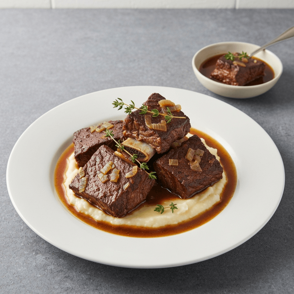 French Onion Soup Braised Short Ribs