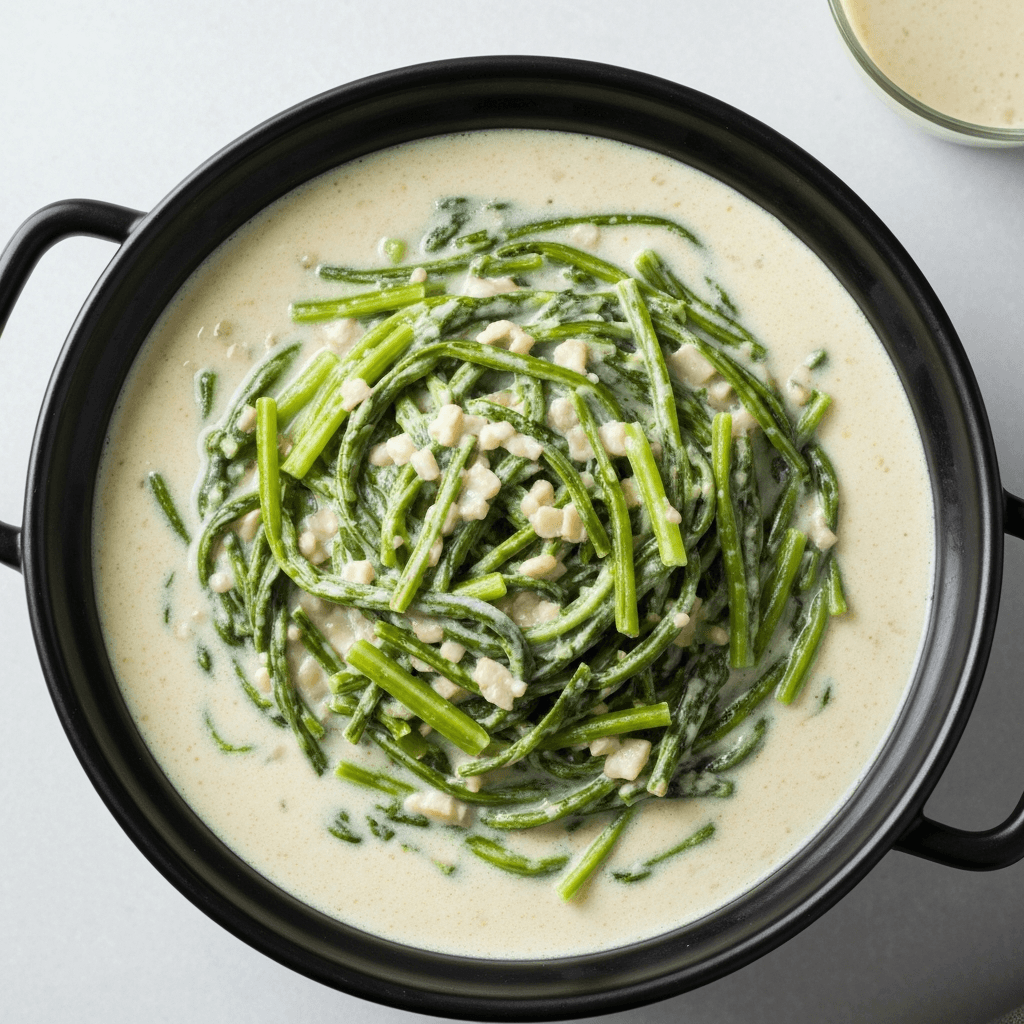 Creamy Slow-Cooked Spinach