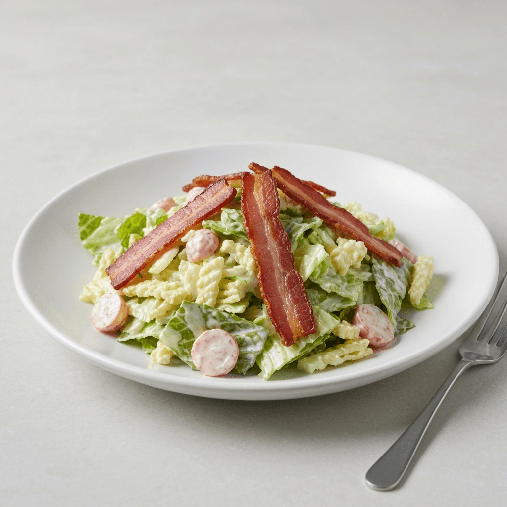Canadian Caesar Salad with Candied Bacon
