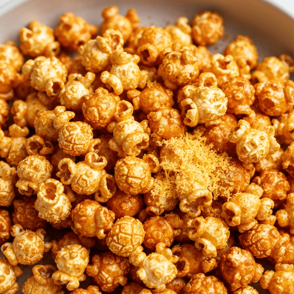 Chili-Spiced Popcorn with Cheddar Cheese Dust