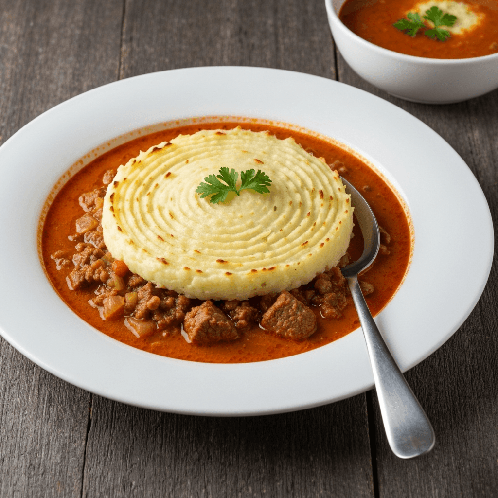 Solyanka Shepherd's Pie Stew with Rye Mash Topping