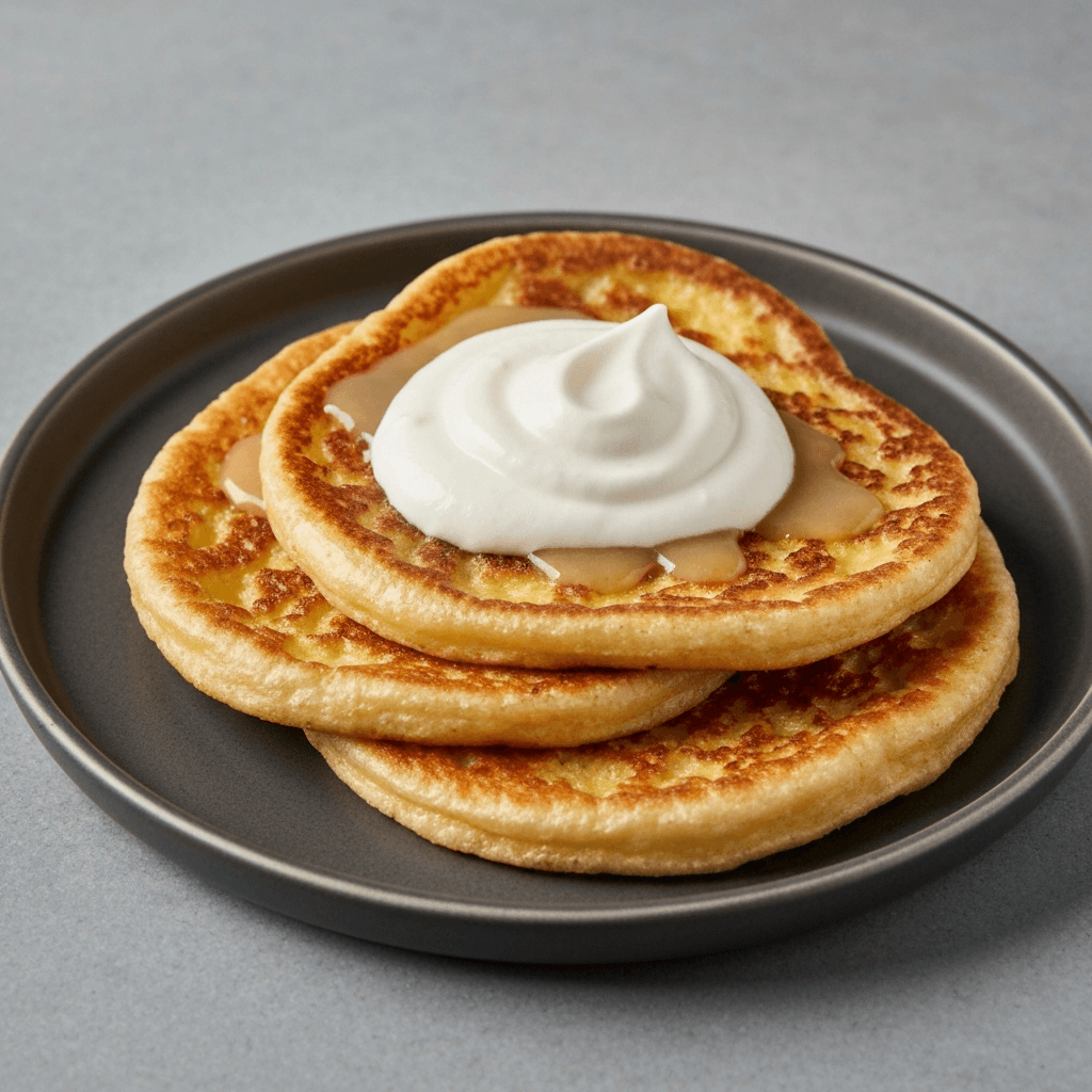 Roti Prata French Toast with Pandan Kaya & Coconut Whipped Cream