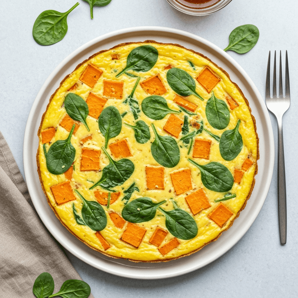 Gluten-Free Sweet Potato & Spinach Frittata