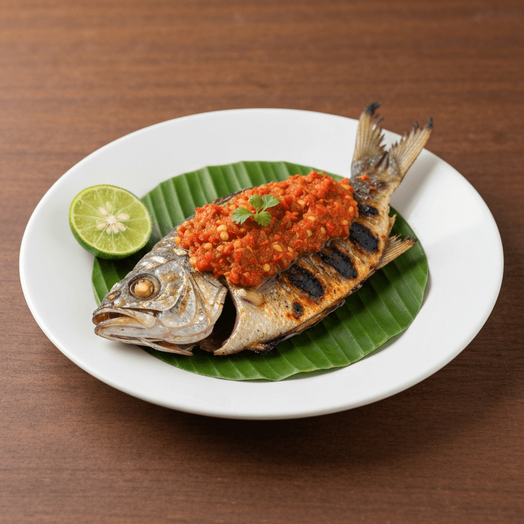 Grilled Fish with Sambal Matah and Lime