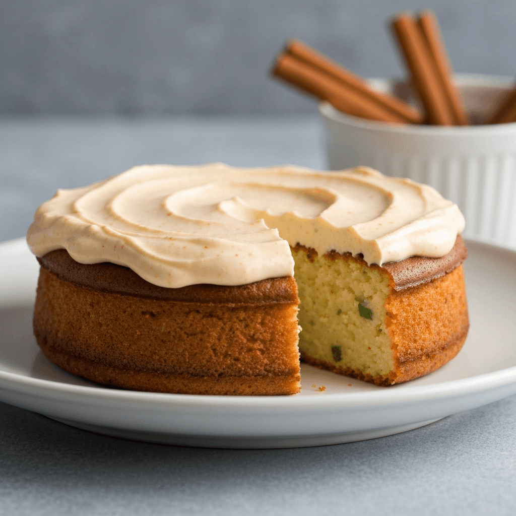 Peruvian Potato Cake with Spicy Cream Cheese Frosting
