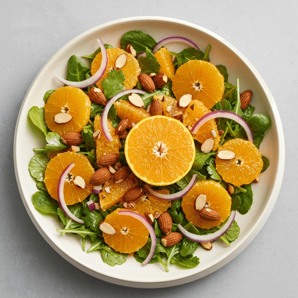 Orange and Almond Salad with Sherry Vinaigrette