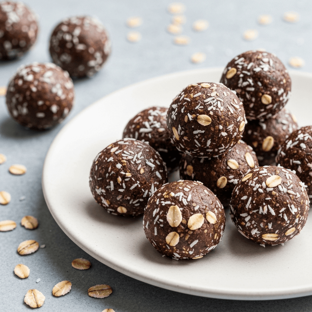 Black Bean & Cacao Energy Bites with Coconut