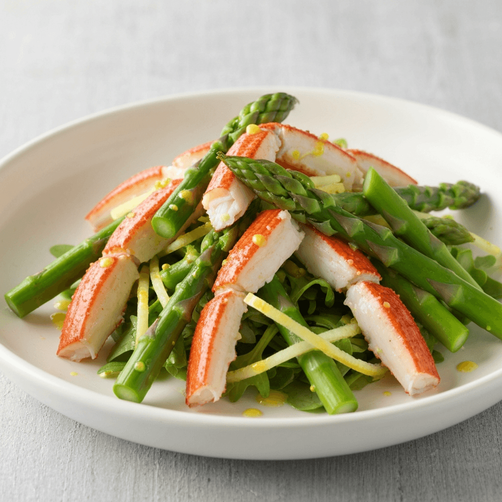 Jersey Crab & Asparagus Salad with Lemon Vinaigrette