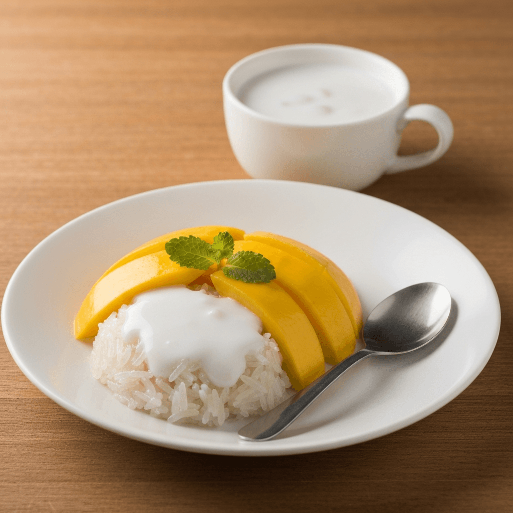 Mango Sticky Rice with Coconut Cream