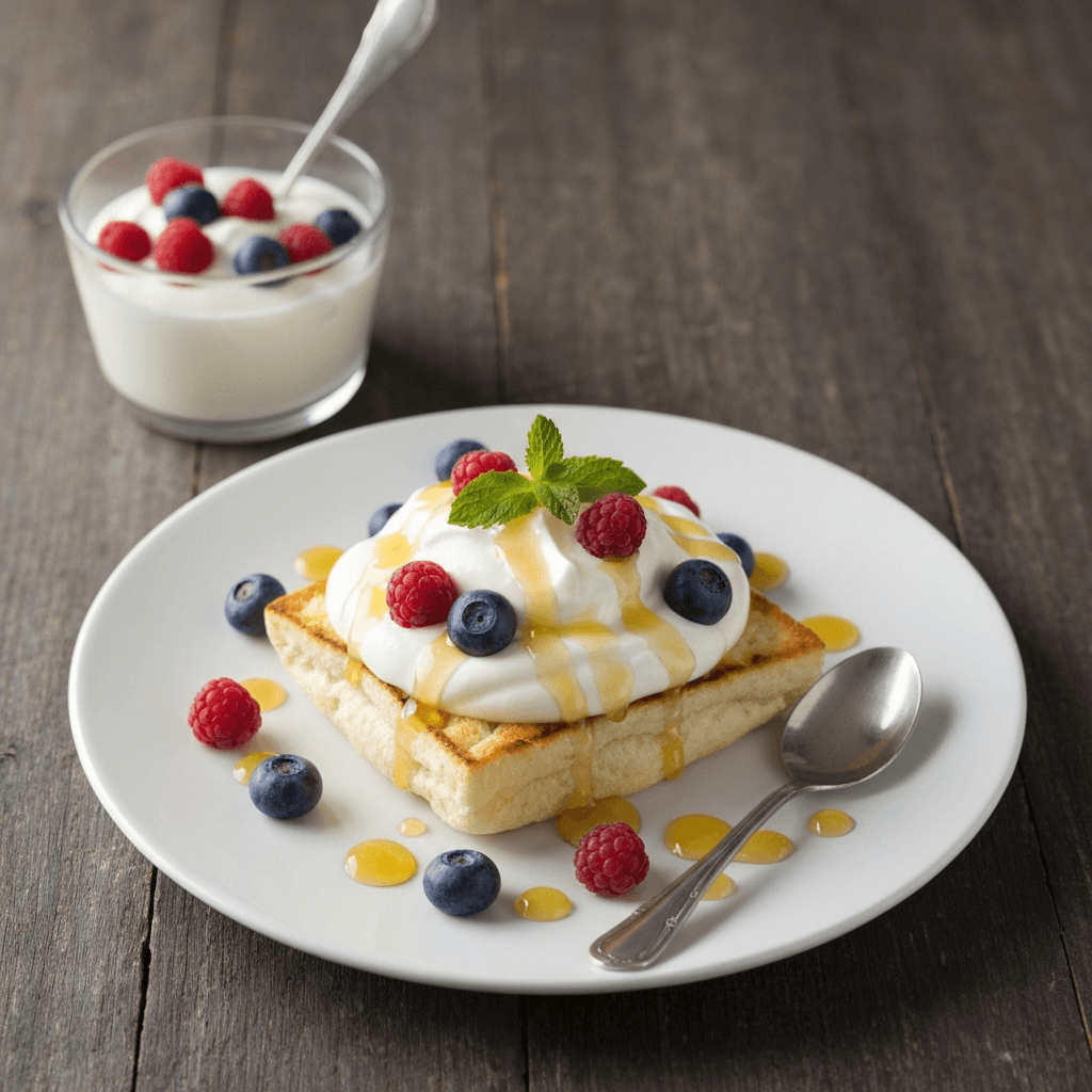 Eton Mess with Greek Yogurt and Honey-Lime Drizzle