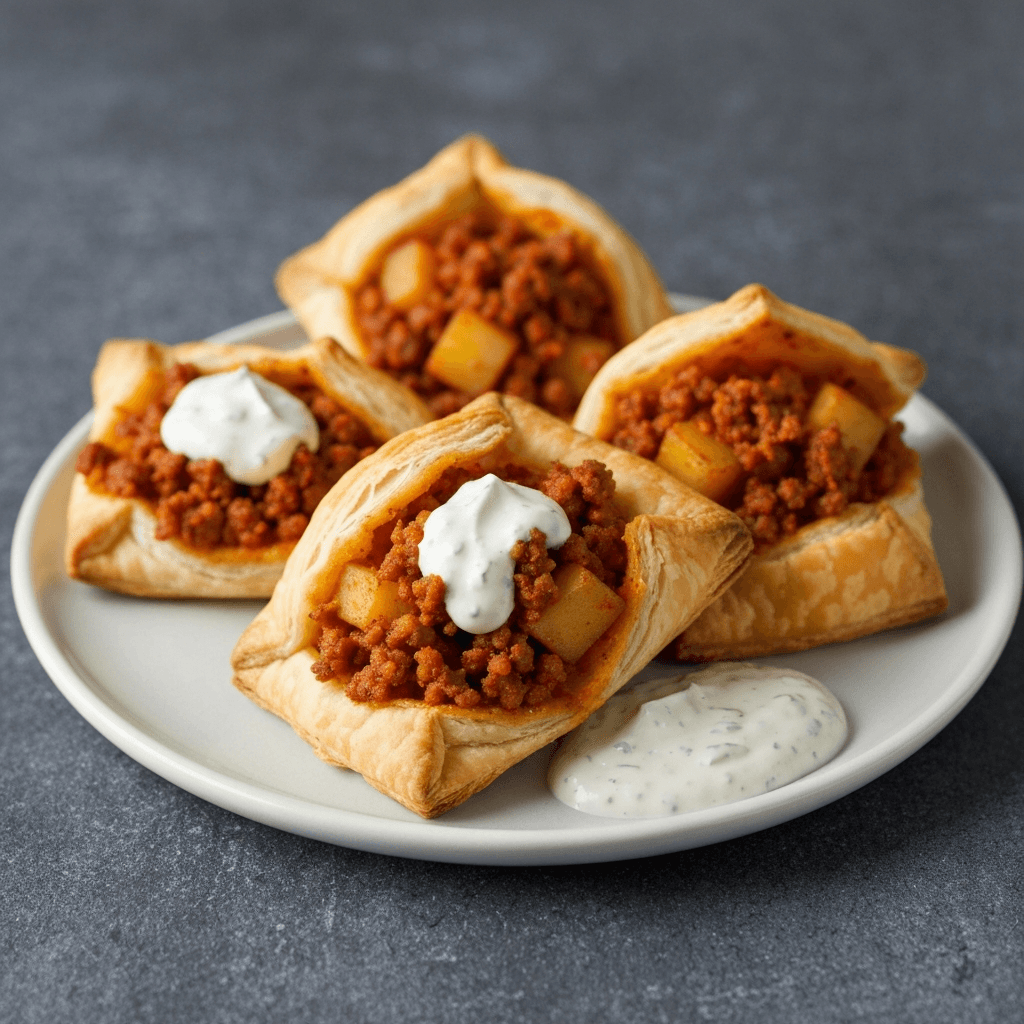 Spicy Chorizo and Potato Tamale Hand Pies with Chipotle Crema