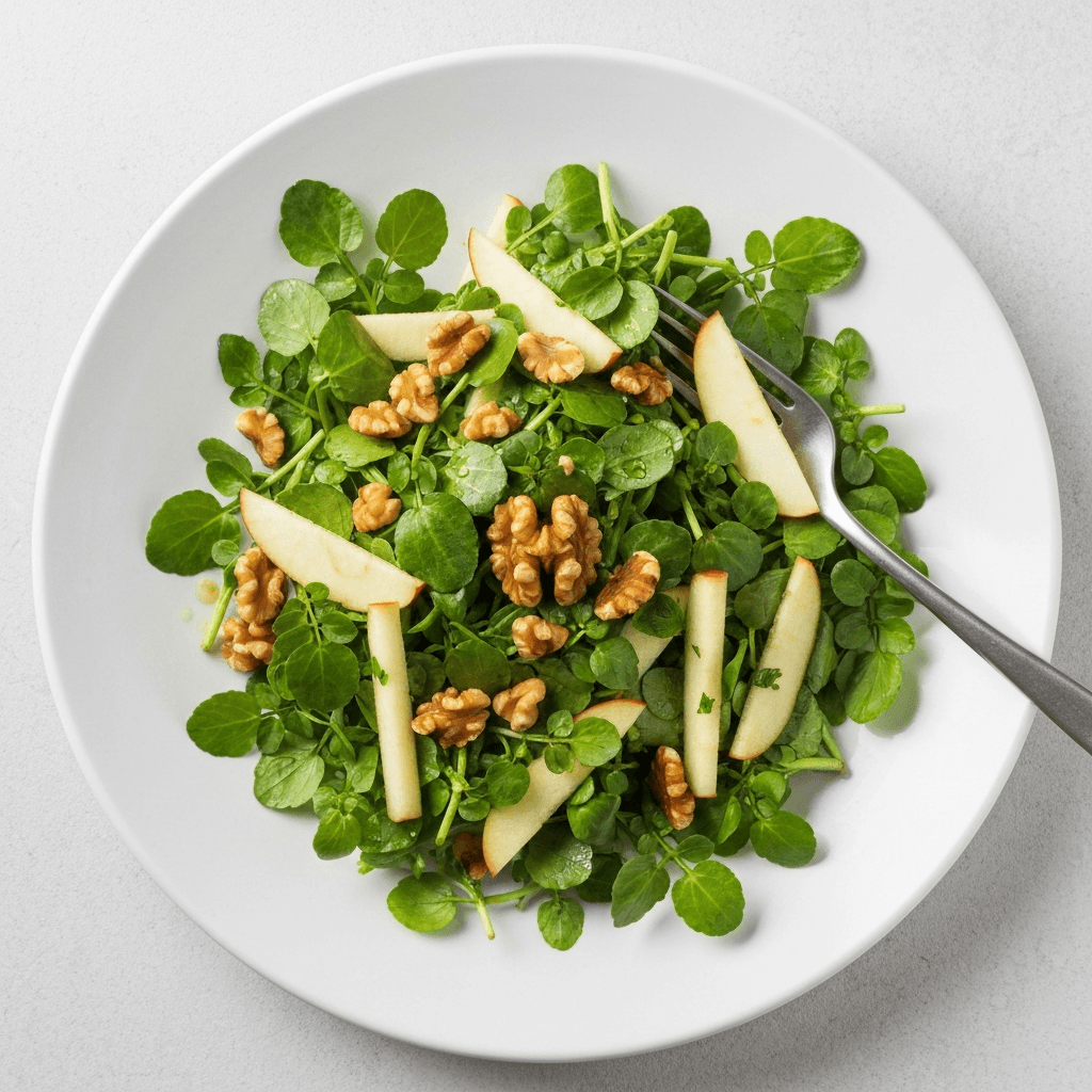 Watercress and Apple Salad with Walnut Oil Vinaigrette