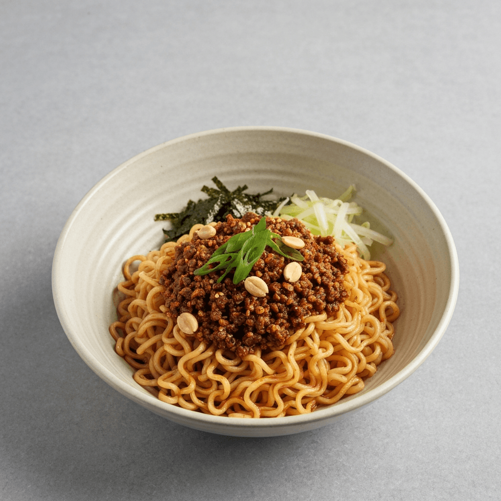 Spicy Vegan Dan Dan Noodles Ramen Style