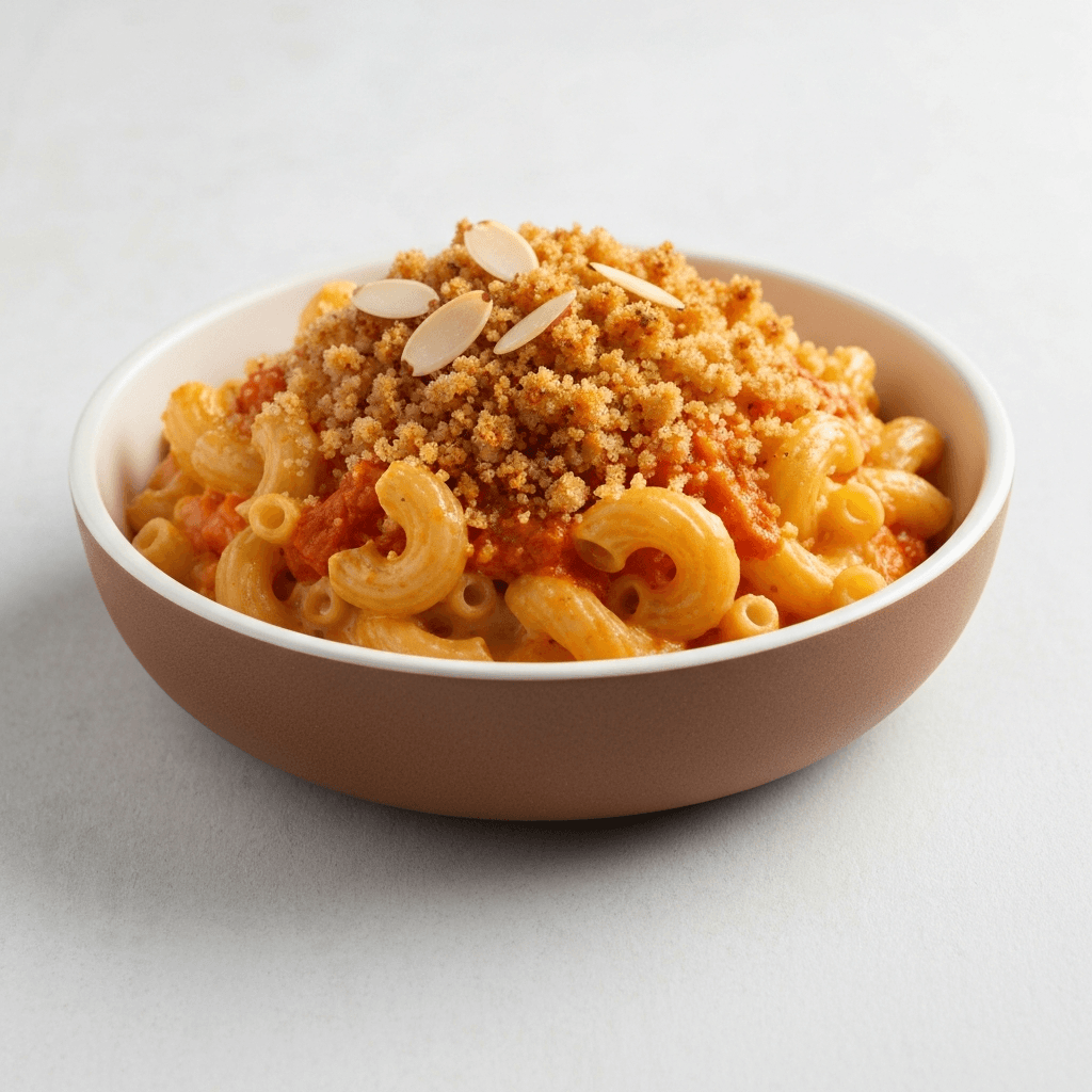 Bobotie Mac and Cheese with a Crunchy Topping