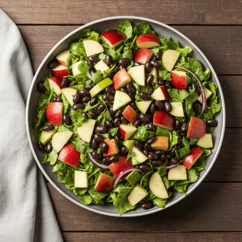 Black Bean and Apple Salad with Maple-Dijon Vinaigrette