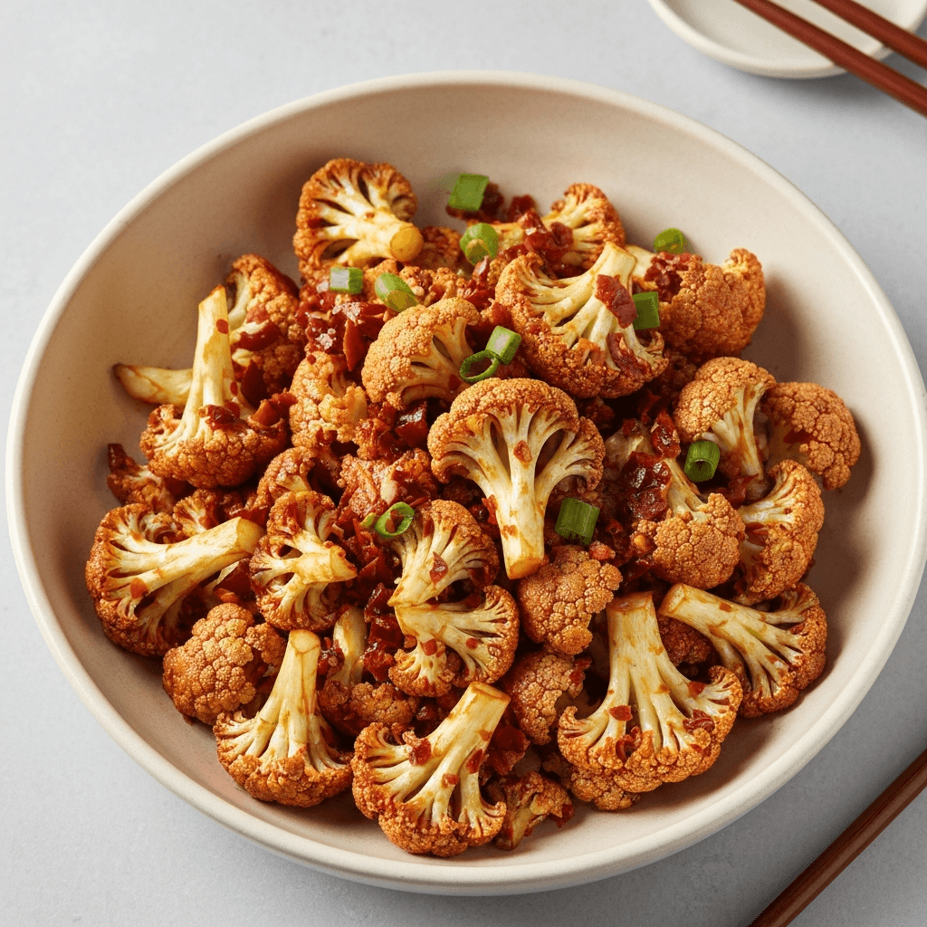 Sichuan Cauliflower Stir-Fry with Chili Bean Paste