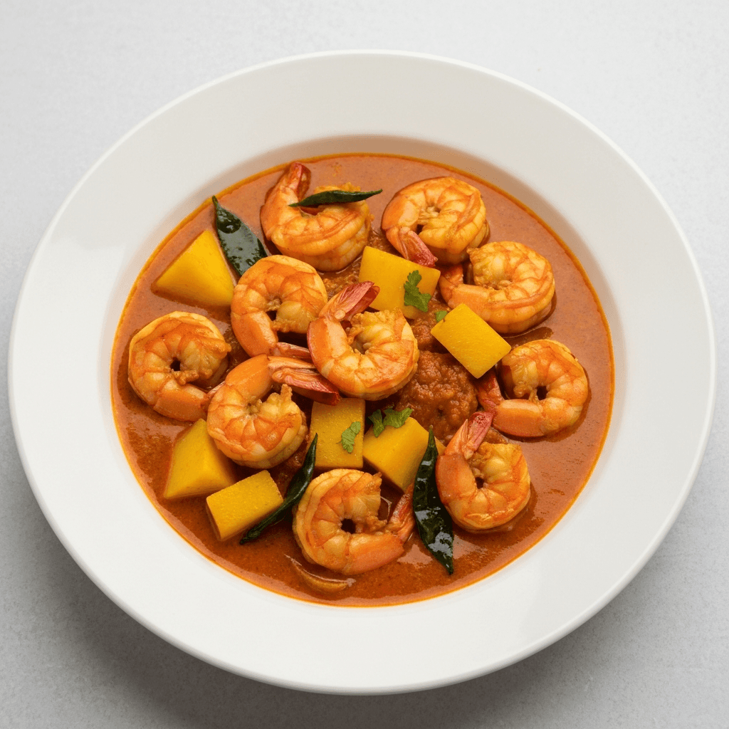 Kerala Prawn Curry with Raw Mango and Coconut Milk
