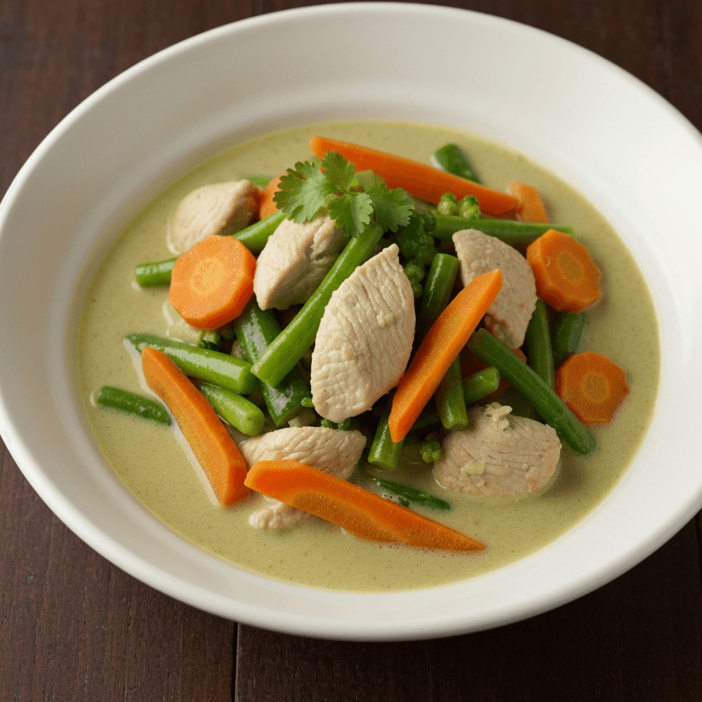 Thai Green Curry with Chicken and Vegetables