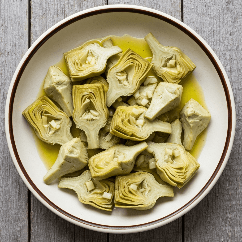 Artichoke Hearts with Garlic and Lemon