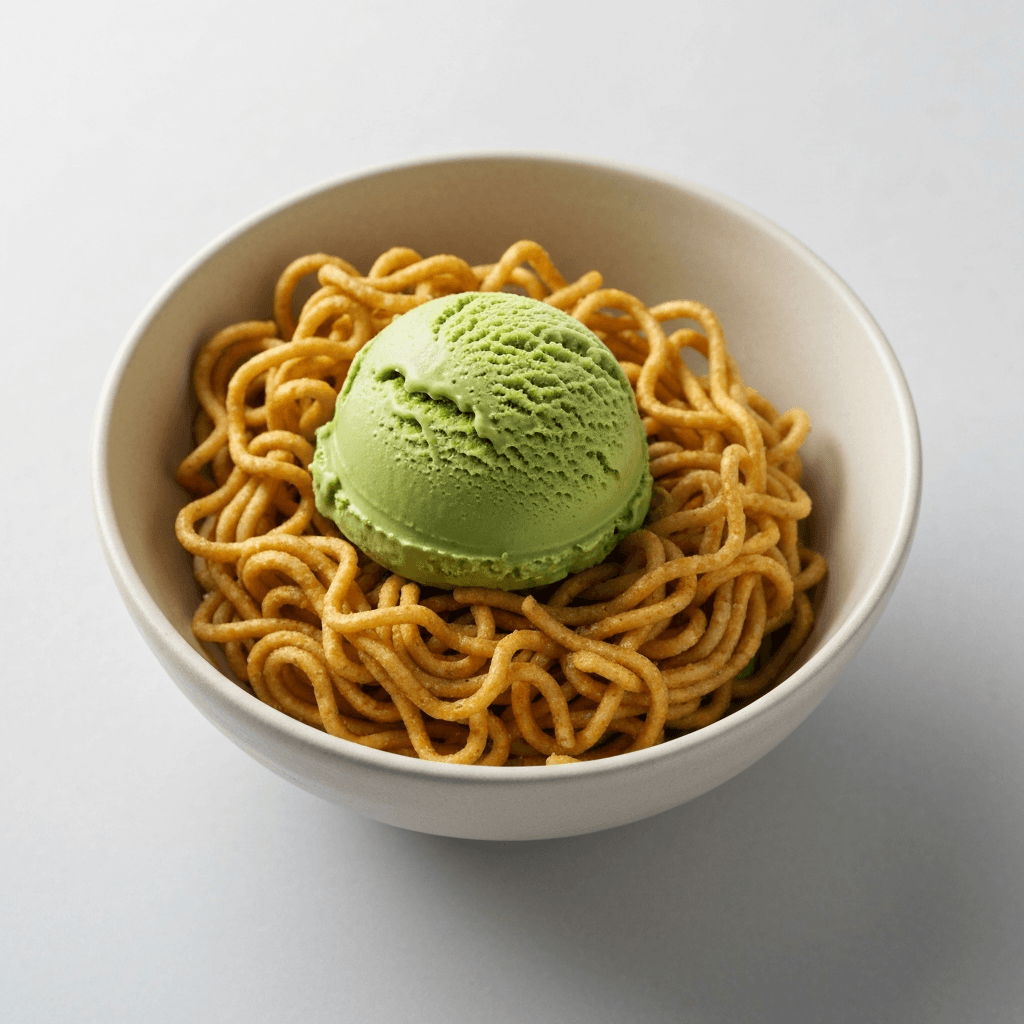 Matcha Green Tea Ramen Ice Cream