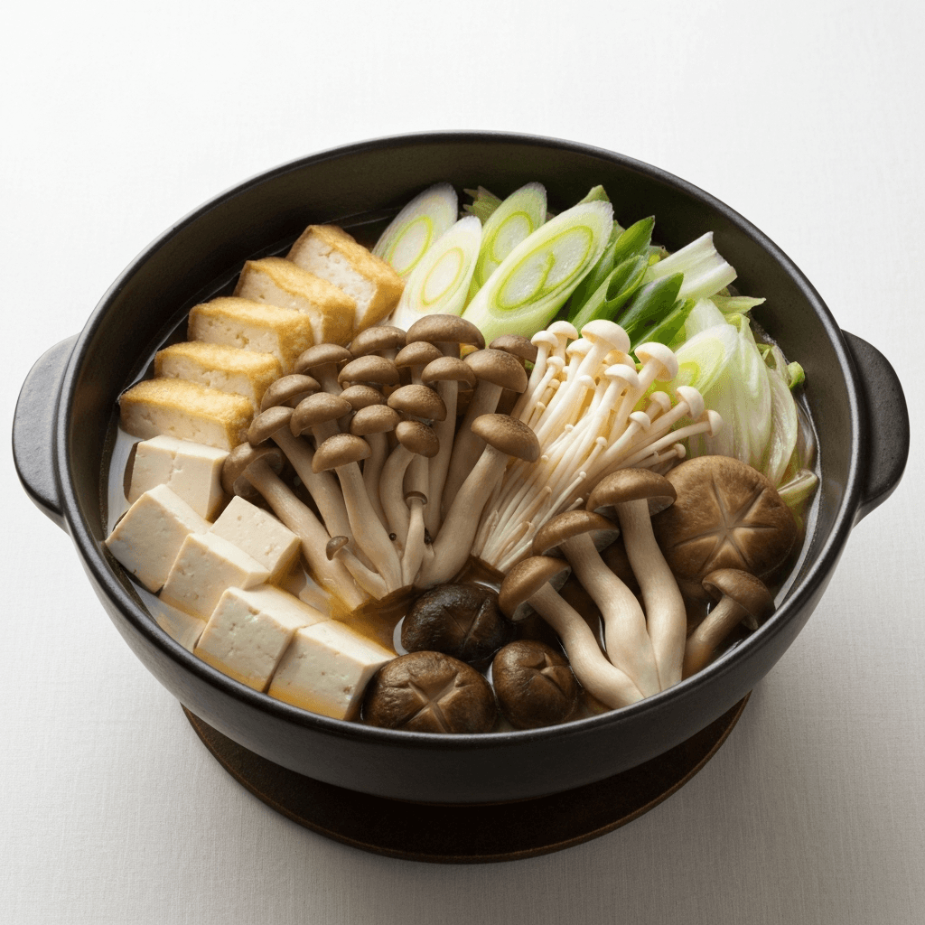 Mushroom Nabe with Assorted Wild Mushrooms and Tofu