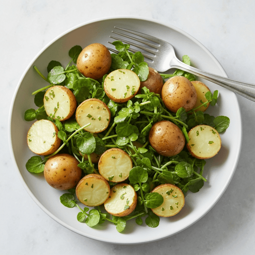Jersey Royal Potato and Watercress Salad with Lemon-Herb Vinaigrette