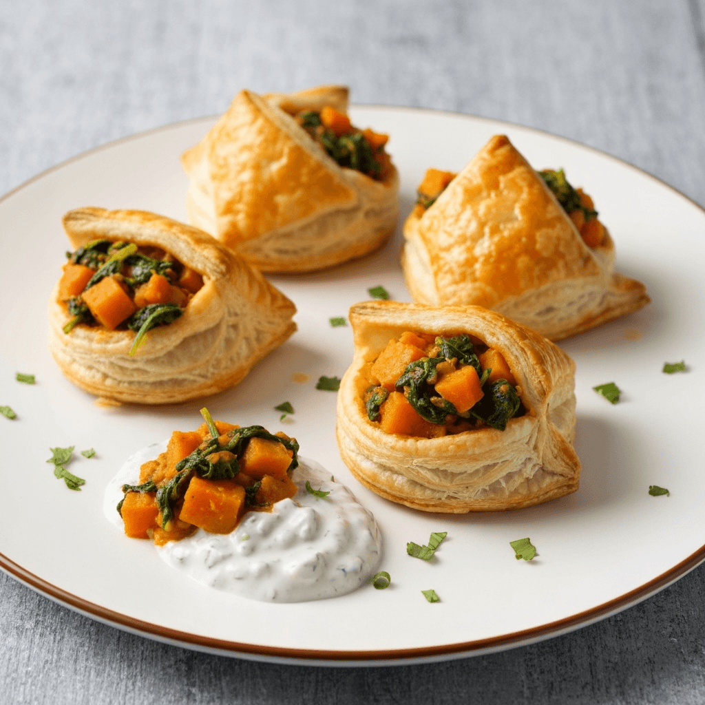 Sweet Potato and Spinach Curry Hand Pies