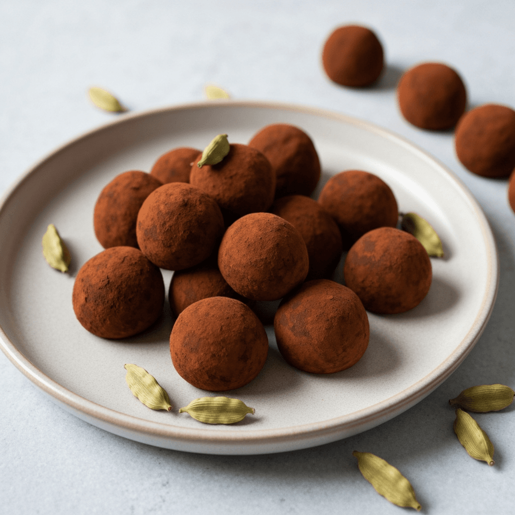 Moroccan Tagine-Spiced Chocolate Truffles with Cardamom