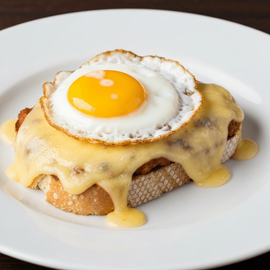 Welsh Rarebit with a Fried Egg