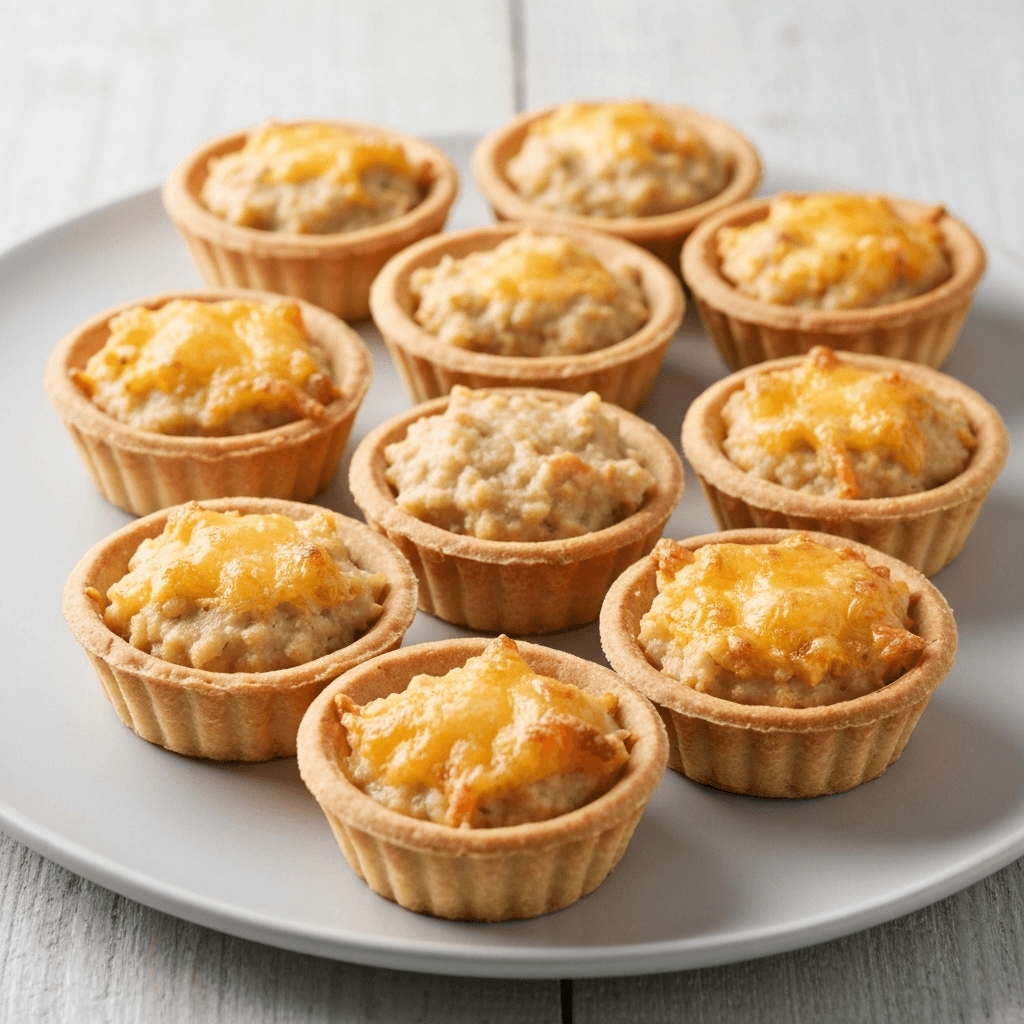 Bobotie and Pap Tartlets with a Cheddar Crust