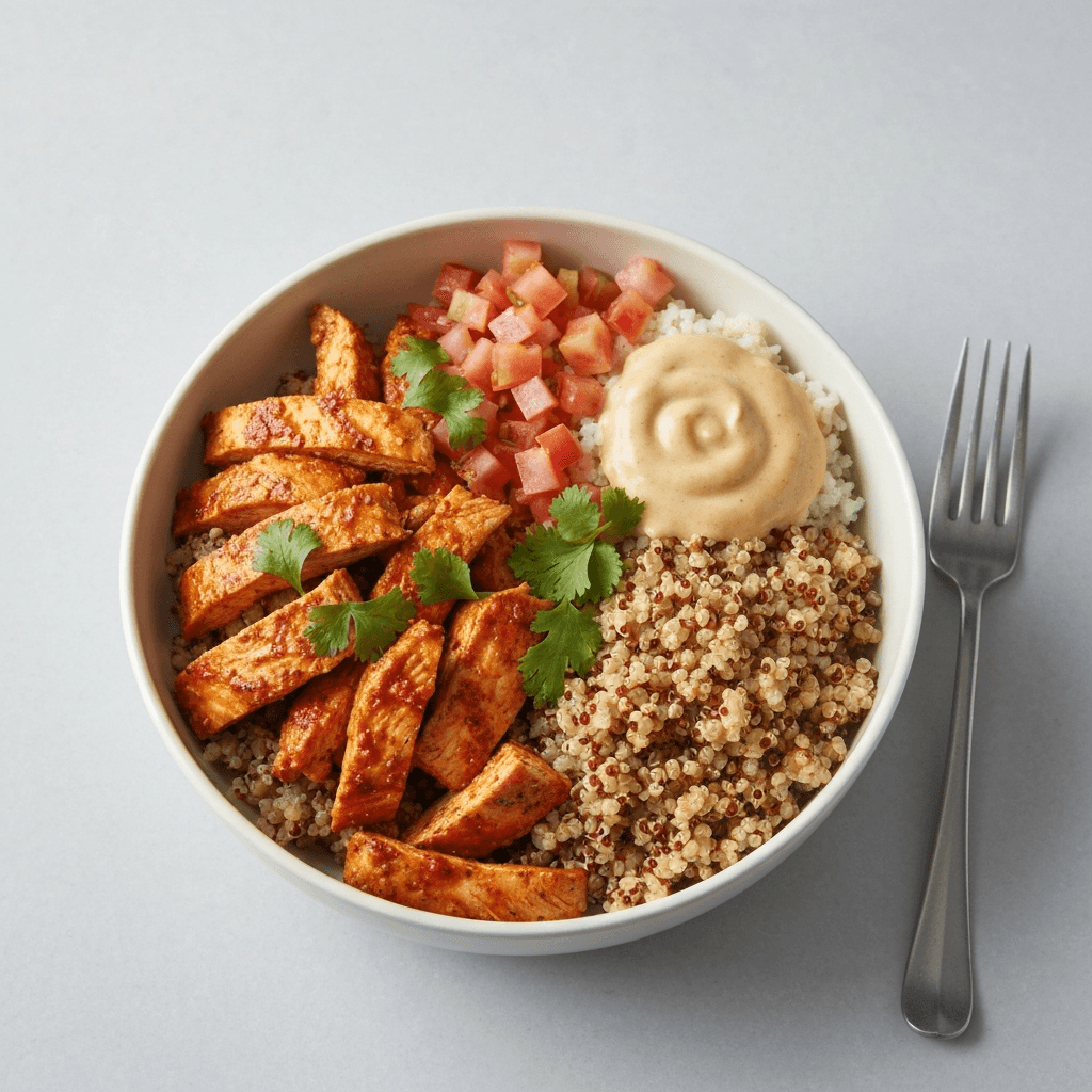 Chipotle Chicken Tamale Bowls with Quinoa