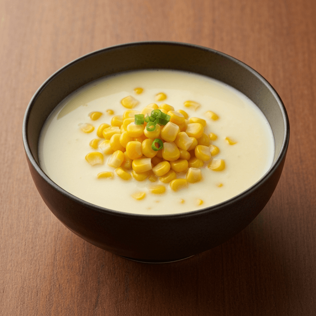 Japanese Style Creamy Corn Soup