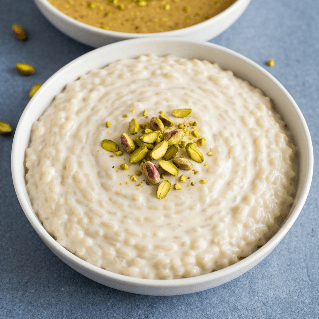 Pistachio and Rosewater Rice Pudding