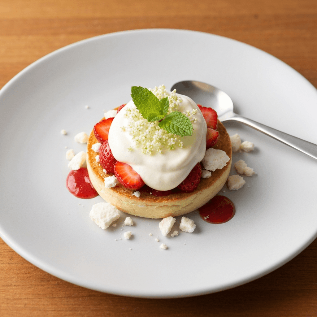 Eton Mess with Strawberry and Elderflower