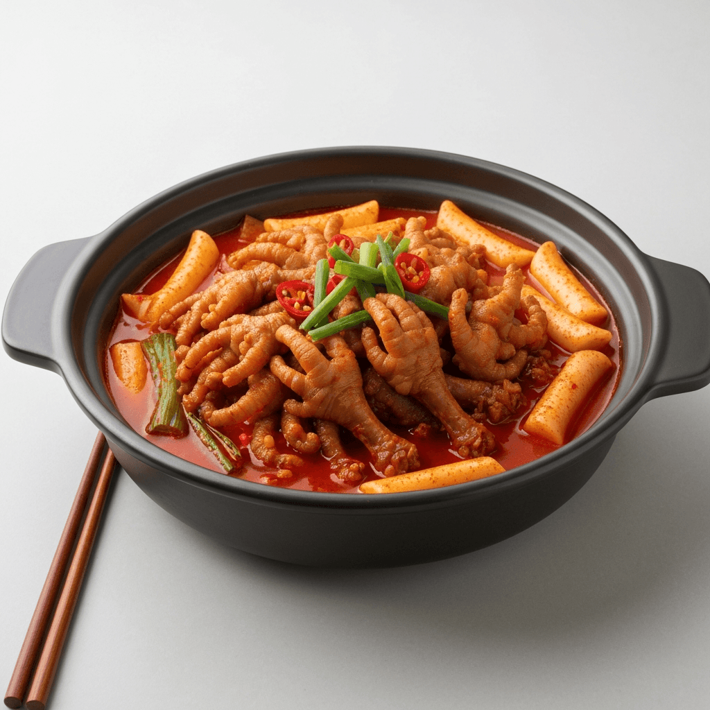 Korean Spicy Chicken Feet (Dakbal) Hot Pot