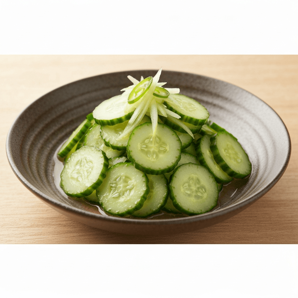 Cucumber Sunomono Salad with Rice Vinegar Dressing
