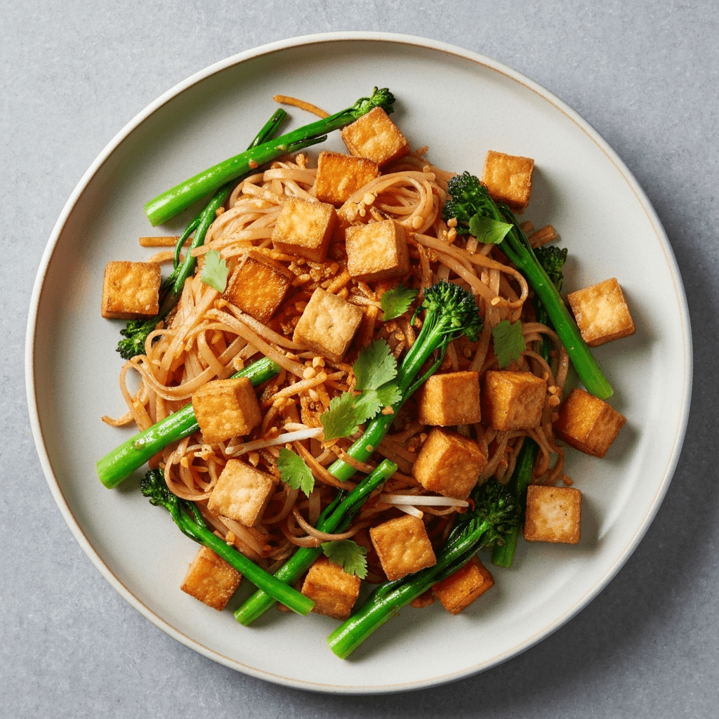 Sweet Potato and Tofu Pad See Ew